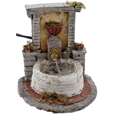 Fontana in resina per presepe cm 14x17x15 h. Mondo Presepi