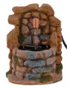 Fuente de resina para belén completa con bomba de 7x11x10,5 cm