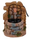 Fuente de resina para belén completa con bomba de 7x11x10,5 cm