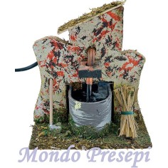 Fontana presepe con acqua in movimento con pompa - Articoli