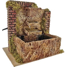 Fuente de belén con bomba de tres saltos de 20x14x18 cm de altura. Mondo 2