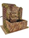Fuente de belén con bomba de tres saltos de 20x14x18 cm de altura. Mondo