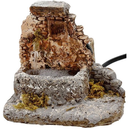 Fountain presepe in resin functioning cm 12x12x10 h.