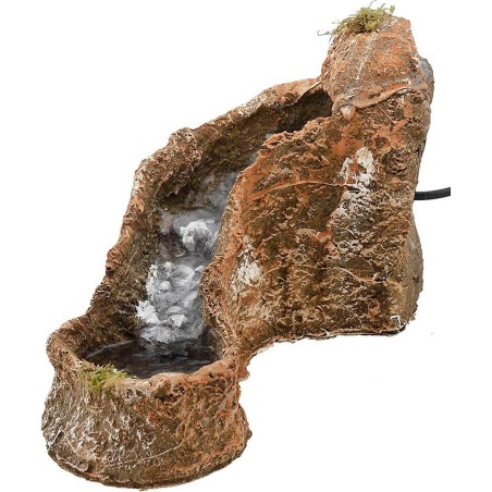 Ruscello in resina funzionante per presepe cm 6,5x27x18 h.