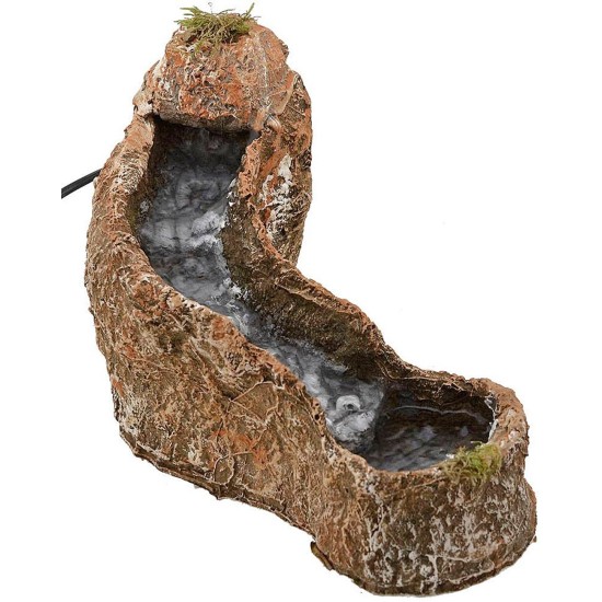 Arroyo de resina funcional para belén de 6,5x27x18 cm h.