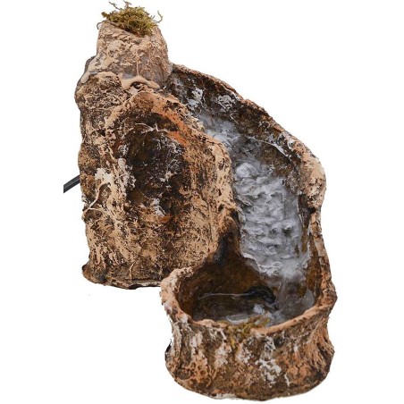 Ruscello in resina per presepe funzionante cm 6,5x24x18 h.