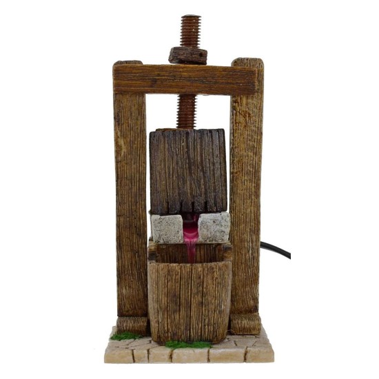 Torchio in resin cm 9x9, 5x20 h functioning for presepe