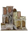 Borgo with houses cm 40x22x37 h for statues from 10 cm