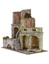 Borgo with houses cm 40x22x37 h for statues from 10 cm