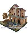Borgo con plaza cm 24x21x21 h. Mundo Pesebres