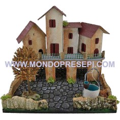 Village square cm 24x21x21 h. 2