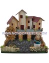 Borgo con piazza cm 24x21x21 h. Mondo Presepi
