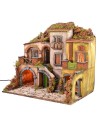 Pueblo napolitano iluminado con fuego estilo 700 cm 60x40x56 h