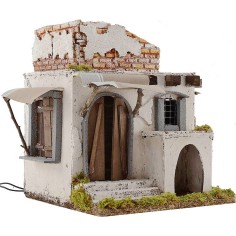 Casa Árabe iluminada cm 25x25x28 h. Mundo Pesebres