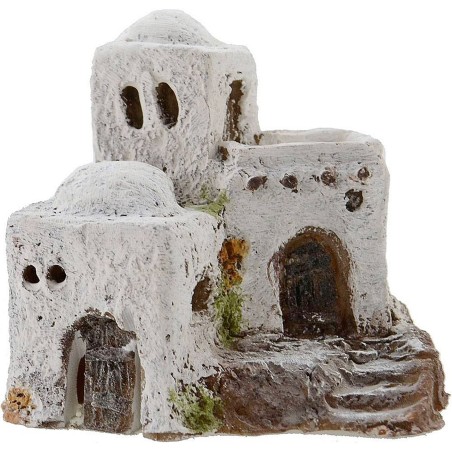 Casa Árabe de resina de 7,5x5,5x7 cm de altura. Mundo Belenes