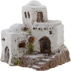 Casa Araba in resina cm 7,5x5,5x7 h. Mondo Presepi 2
