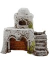Casa Árabe de resina con arcos de 7x5,5x6,5 cm de altura.