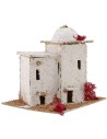 Casa árabe para belén con cúpula de 16,5x14x15 cm de altura.