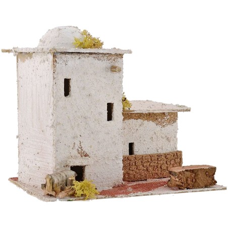 Arab House for presepe with dome cm 20x15x16, 5 h.