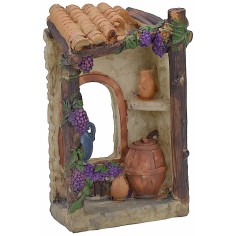 Bodega de resina para belén de 7,5x4,7x12,3 cm de altura. Mondo Presepi 2