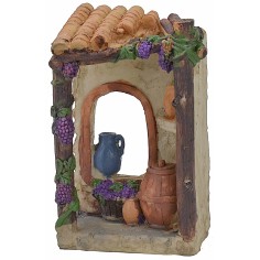 Cellar in resin for creche 7.5x4.7x12.3 h.