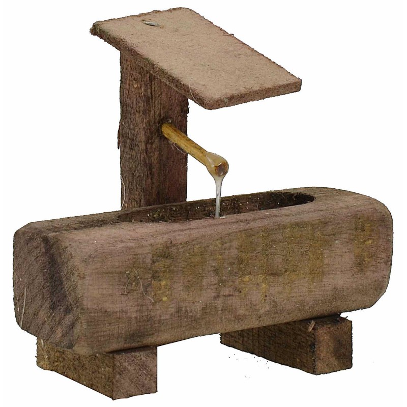 Small wooden fountain