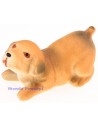 Crouching dog in resin 4 cm