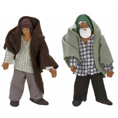 Hombre de pie cm 12 con brazo arriba-abajo Mundo Pesebres