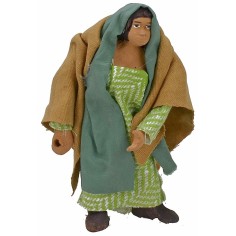 Mujer de pie articulada con mano perforada 11 cm Mundo Pesebres 2