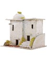 Casa árabe para belén con cúpula y escaleras de 16,5x14x16 cm