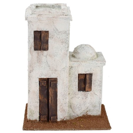 Two-storeys Arab house cm 20x14, 5x26, 5 h
