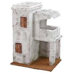 Casa araba con balcone cm 19,5x14,5x27 h altezza, polistirene