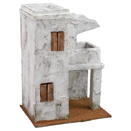 Casa araba con balcone cm 19,5x14,5x27 h altezza, polistirene