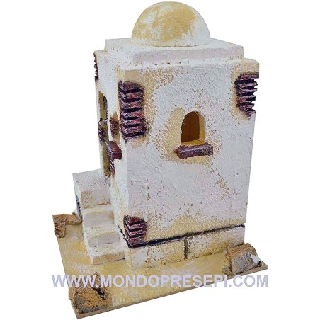 Arab house with stairs cm 15x15x19 h.