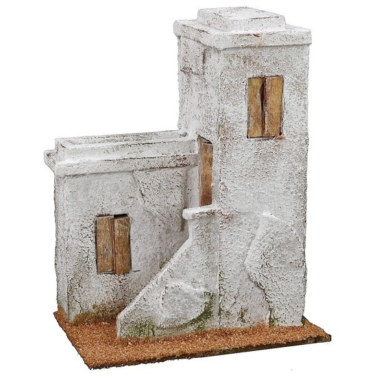 Casa araba con scalinata cm 8,5x12,5x17 h