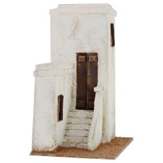 Arab house with staircase cm 19,5x14, 5x26, 5 h for statues