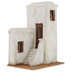Arab house with staircase cm 19,5x14, 5x26, 5 h for statues 2