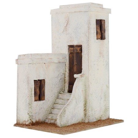 Arab house with staircase cm 19,5x14, 5x26, 5 h for statues
