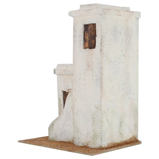 Arab house with staircase cm 19,5x14, 5x26, 5 h for statues