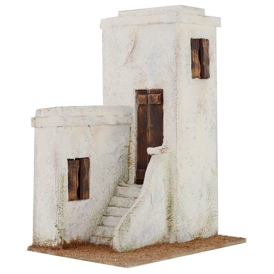 Casa árabe con escalera de 24x17x31,5 cm de altura para estatuas de 12 cm.