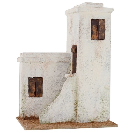 Casa araba con scalinata cm 24x17x31,5 h per statue da 12 cm
