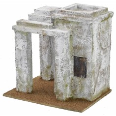 Casa árabe con porche de 19,5x14,5x19,5 cm de altura para 2