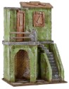 Casa con escalera y tienda de 24x17,5x34 cm de altura para