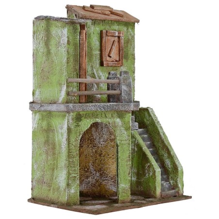 Home with staircase and bottega cm 24x17, 5x34 h for statues