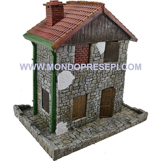Casa deluxe in resina cm 28x21x30 Mondo Presepi
