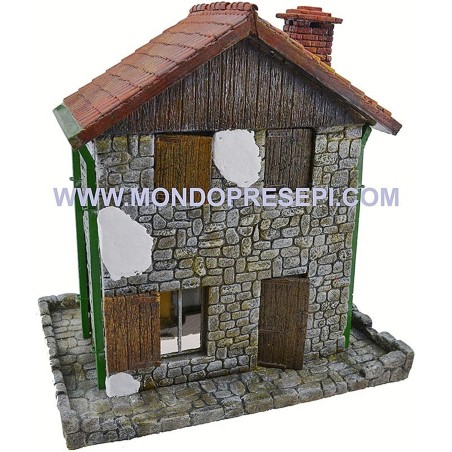 Casa deluxe in resina cm 28x21x30 Mondo Presepi
