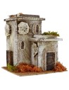 Casa doble de estilo clásico efecto piedra de 24x24x26,5 cm de
