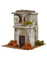 Casa doble de estilo clásico efecto piedra de 24x24x26,5 cm de
