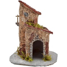 Casa in resina cm 15x12x18 h. Mondo Presepi