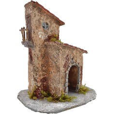 Resin house cm 15x12x18 h. 2